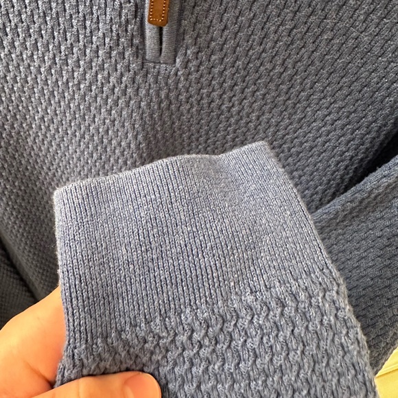Vintage 💎 90s Tasso Elba quarter zip sweater pullover - Picture 3 of 5